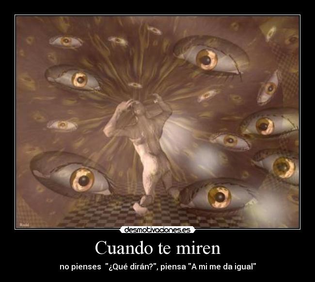 Cuando te miren -
