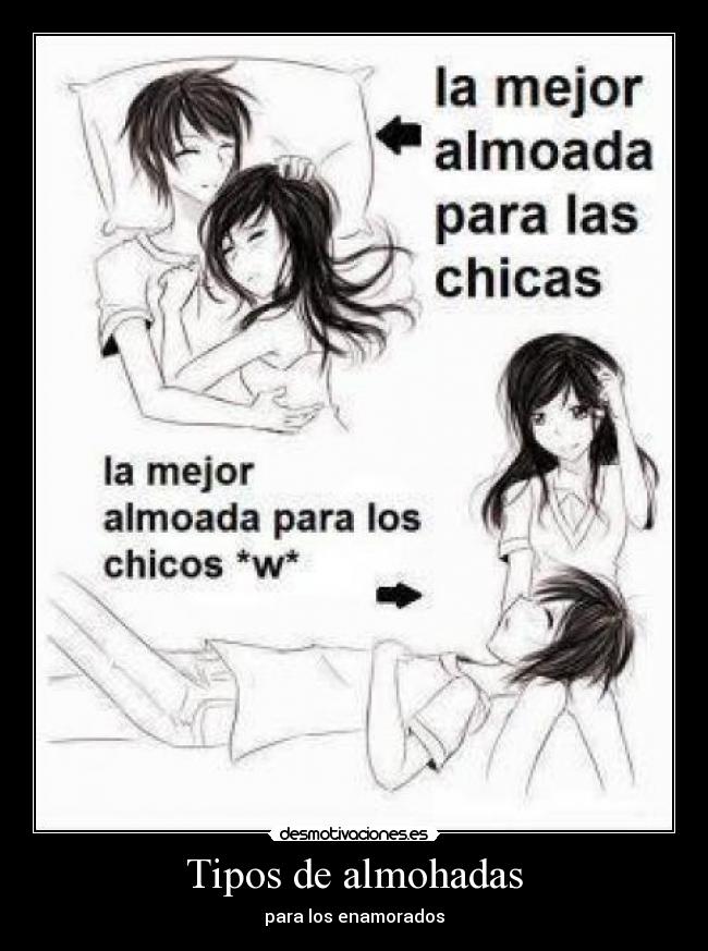 Tipos de almohadas -