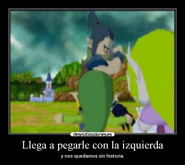 Llega a pegarle con la izquierda - 