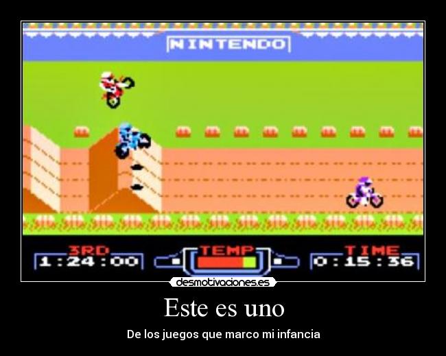 Este es uno - De los juegos que marco mi infancia