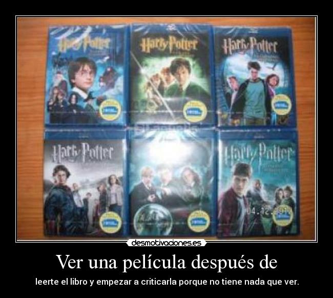 Ver una película después de - 