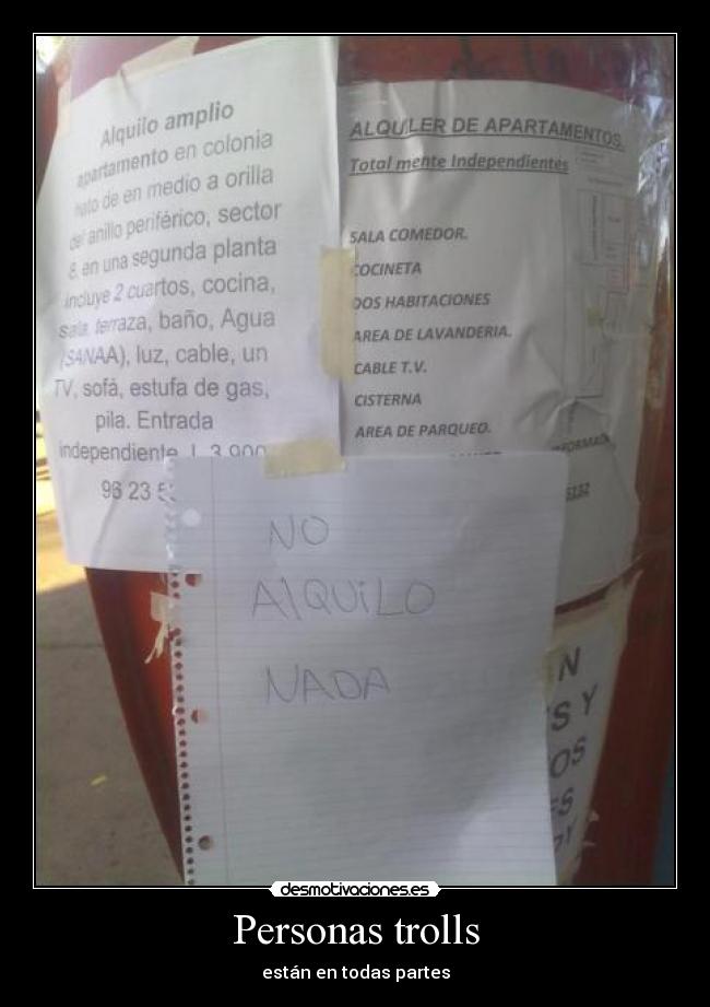 Personas trolls - están en todas partes