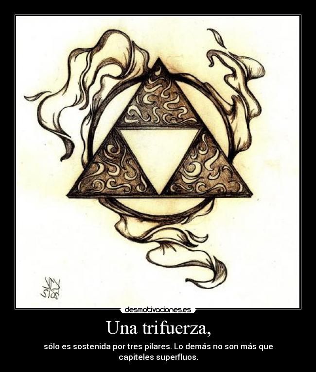 Una trifuerza, - 