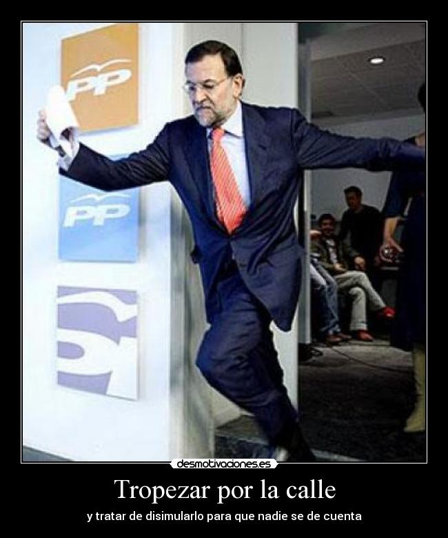 Tropezar por la calle -