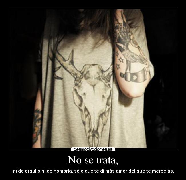 No se trata, - 