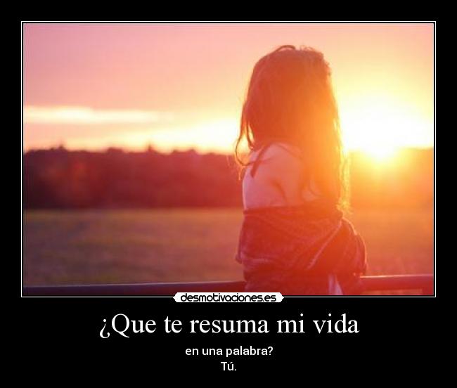 ¿Que te resuma mi vida - 