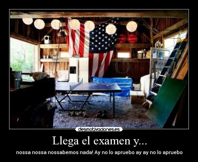 Llega el examen y... -
