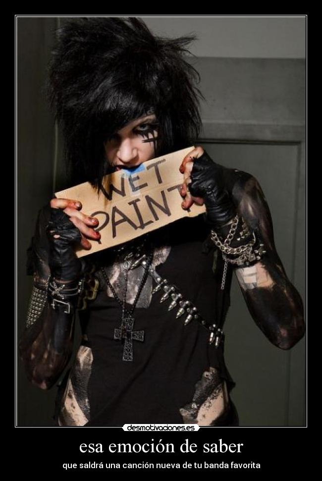 esa emoción de saber - que saldrá una canción nueva de tu banda favorita