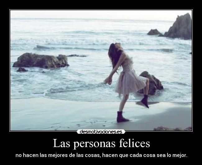 Las personas felices -