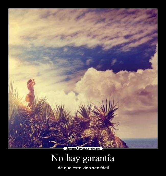 No hay garantía -