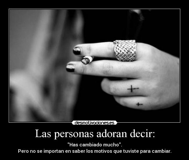 Las personas adoran decir: -