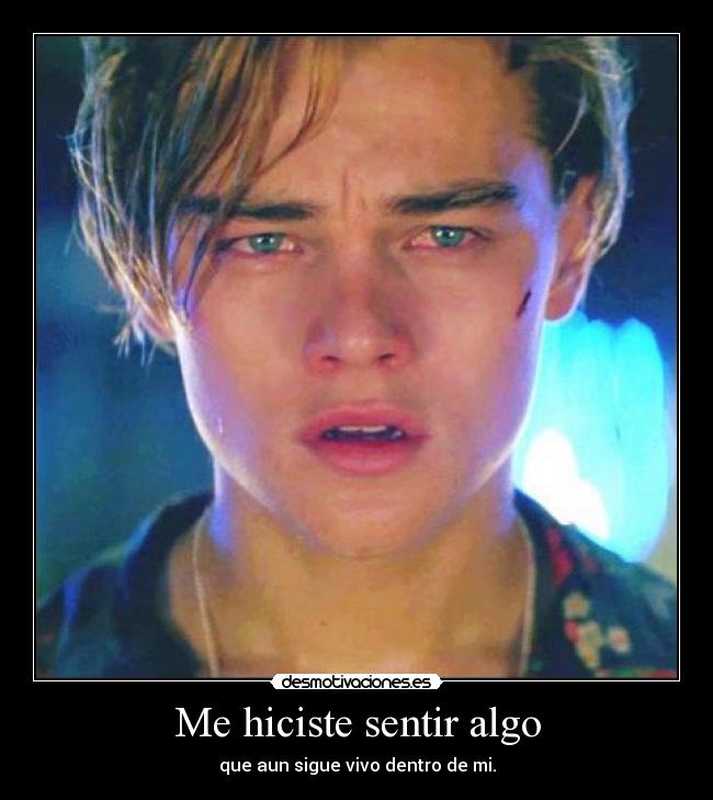 Me hiciste sentir algo -