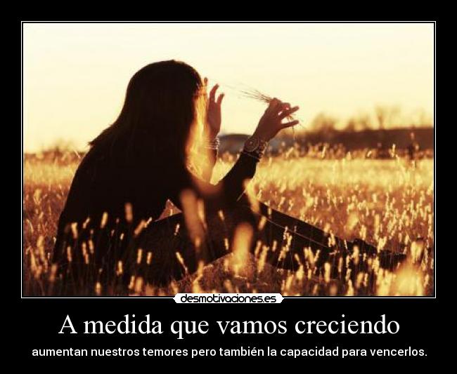 A medida que vamos creciendo - 