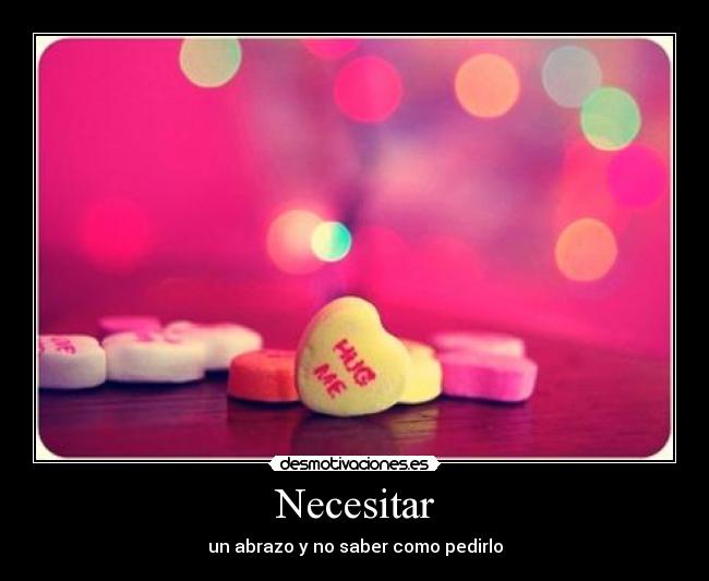 Necesitar -