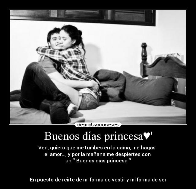 Buenos días princesa♥' | Desmotivaciones Buenos días princesa♥' | Desmotivaciones