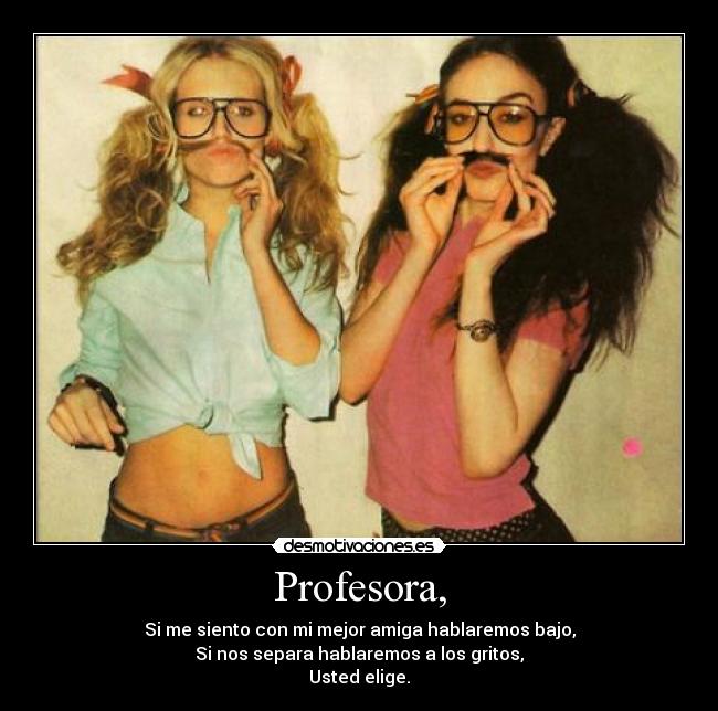Profesora, -