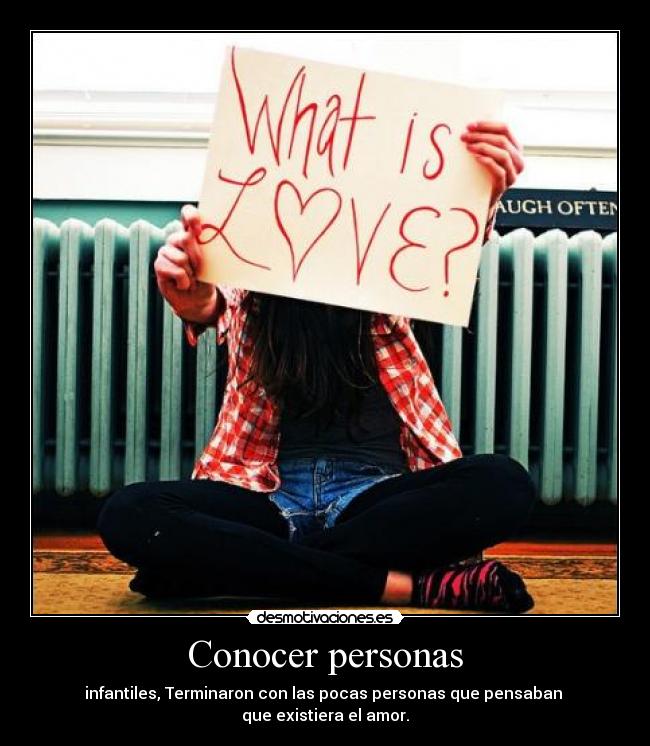 Conocer personas - 