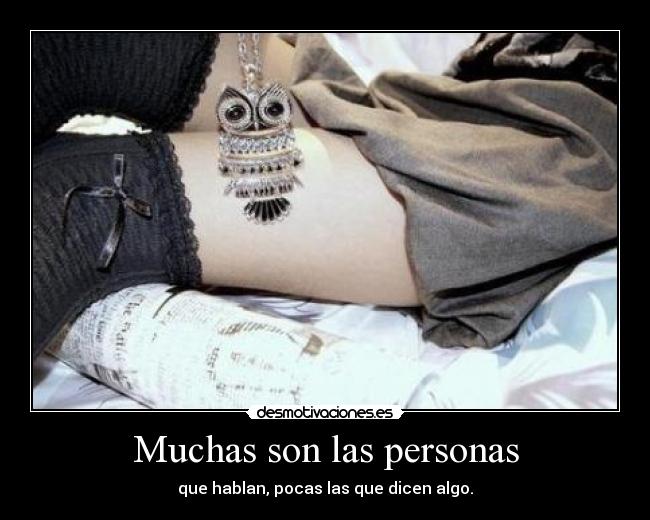 Muchas son las personas -