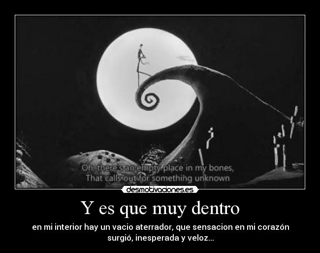 Y es que muy dentro - 