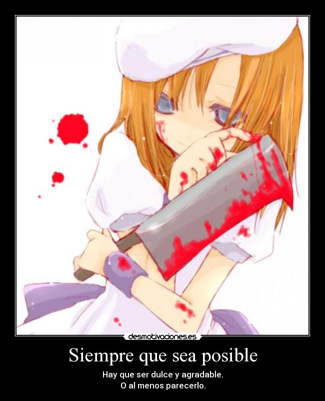 Siempre que sea posible -