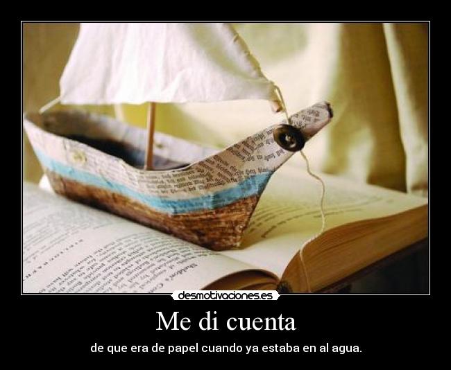 Me di cuenta -