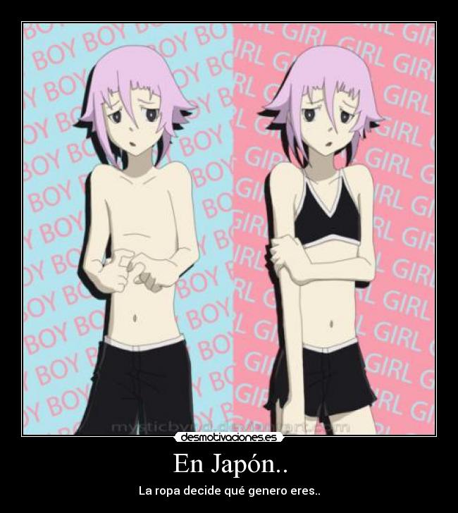 carteles anime manga soul eater chrona crona ropa genero identidad indefinido nigatsu forbiddendarksoul desmotivaciones