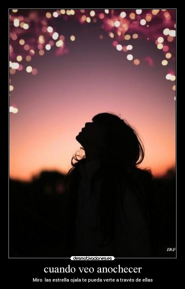cuando veo anochecer -