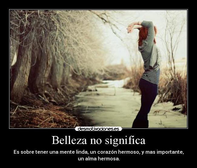 Belleza no significa - 