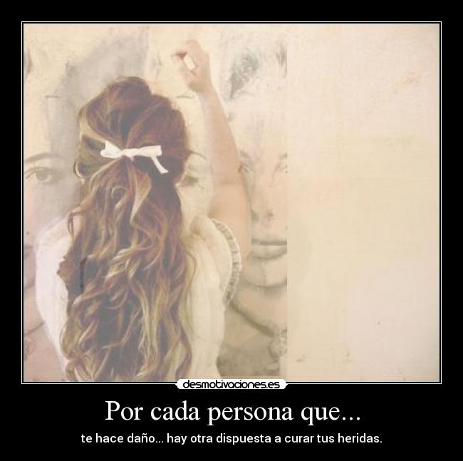 Por cada persona que... -