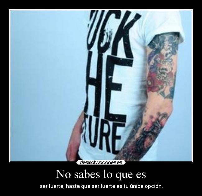 No sabes lo que es - 