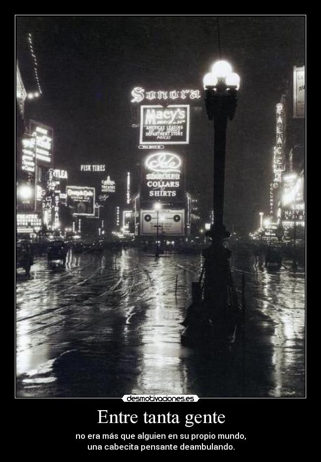 Entre tanta gente - 