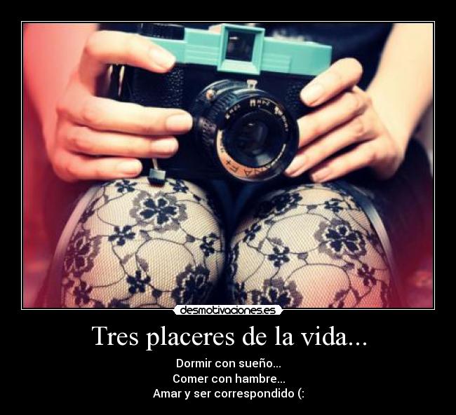 Tres placeres de la vida... - 