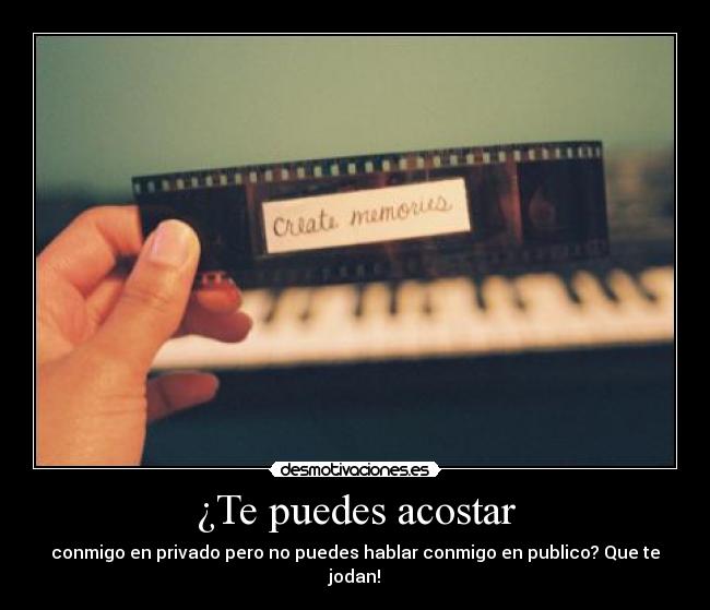 ¿Te puedes acostar - 