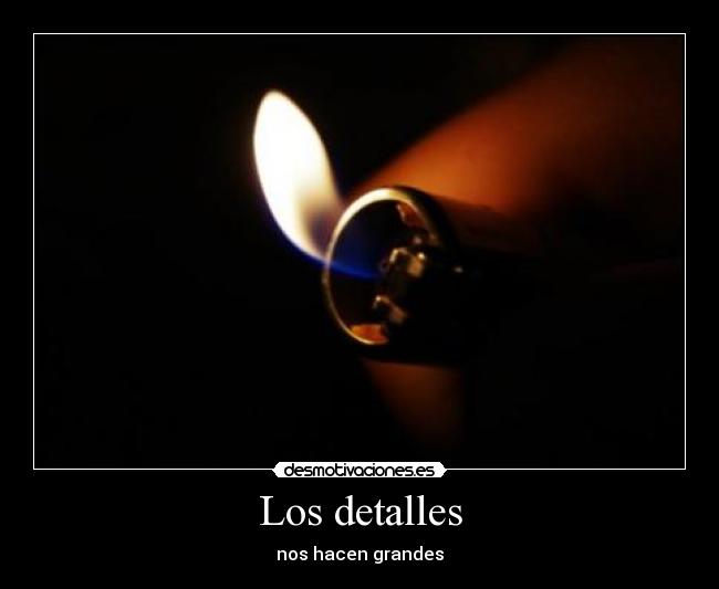 Los detalles -