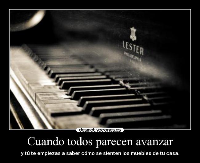 Cuando todos parecen avanzar - 