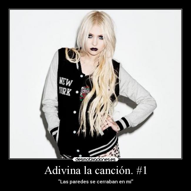 Adivina la canción. #1 - Las paredes se cerraban en mí