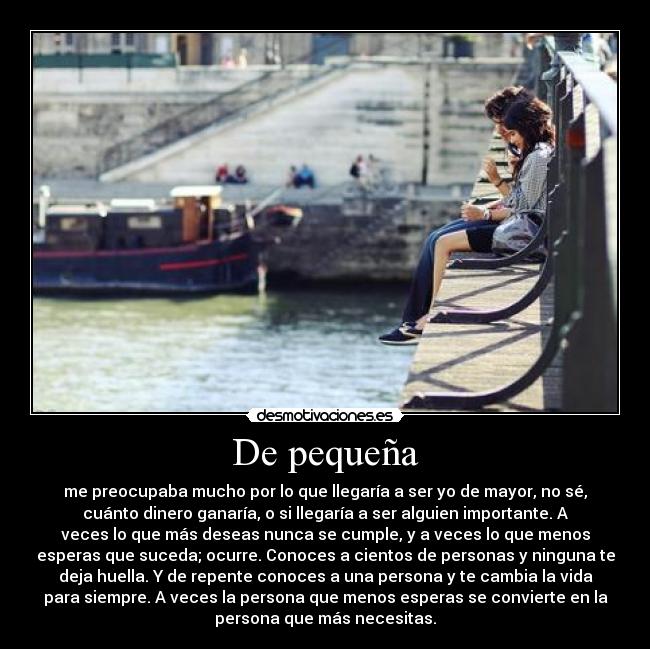 De pequeña - 