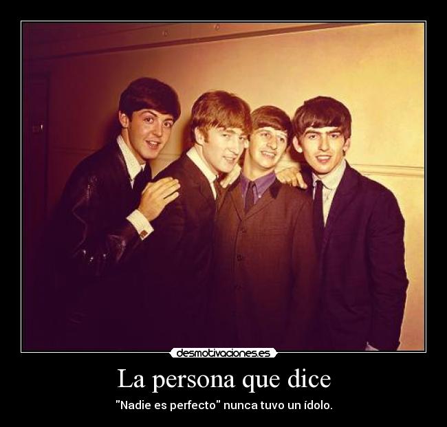 La persona que dice - 