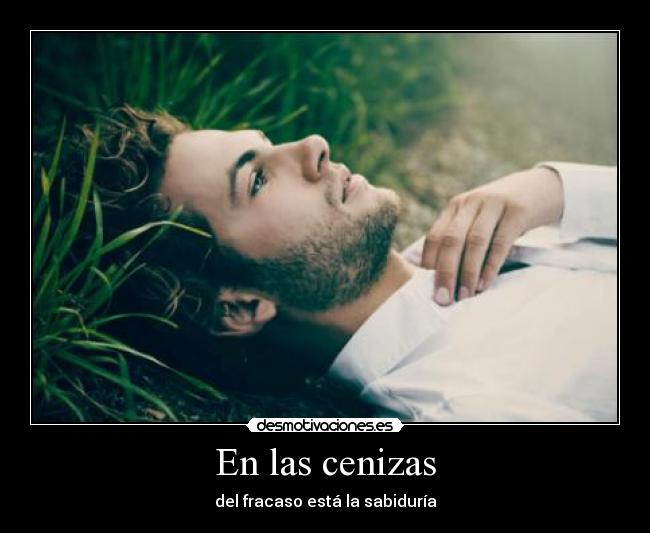 En las cenizas - del fracaso está la sabiduría