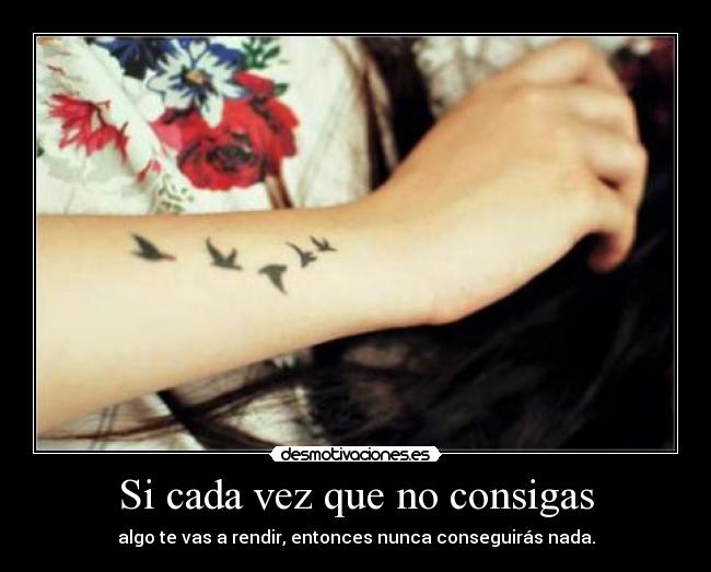 Si cada vez que no consigas - 