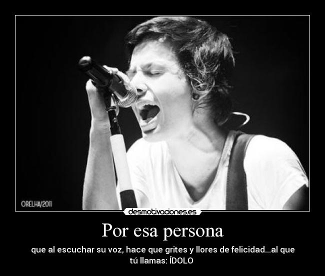 Por esa persona -
