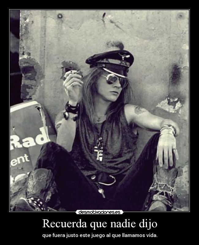 Recuerda que nadie dijo - 