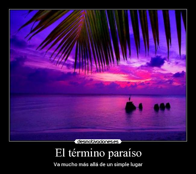 El término paraíso - 