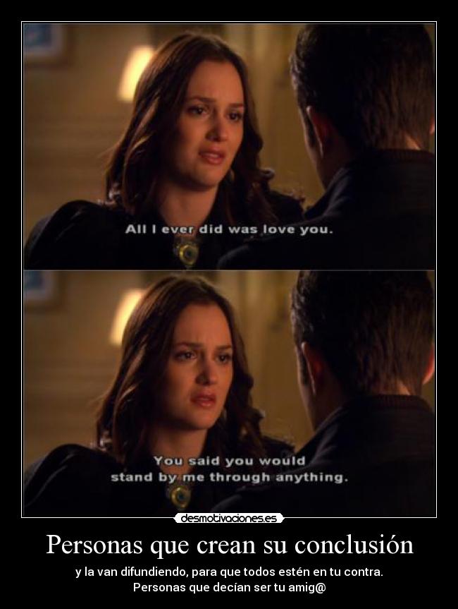 Personas que crean su conclusión -