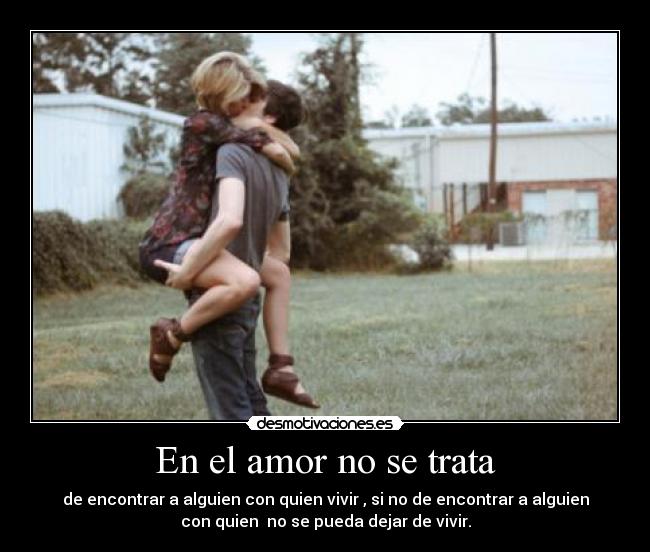 En el amor no se trata -