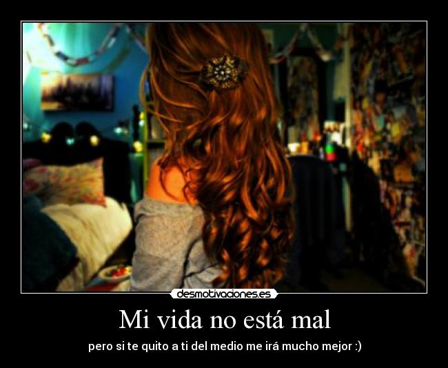 Mi vida no está mal -