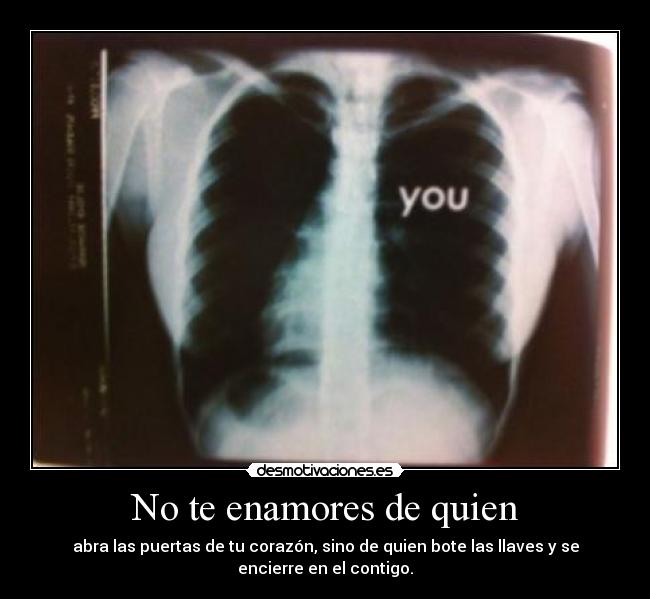 No te enamores de quien - 