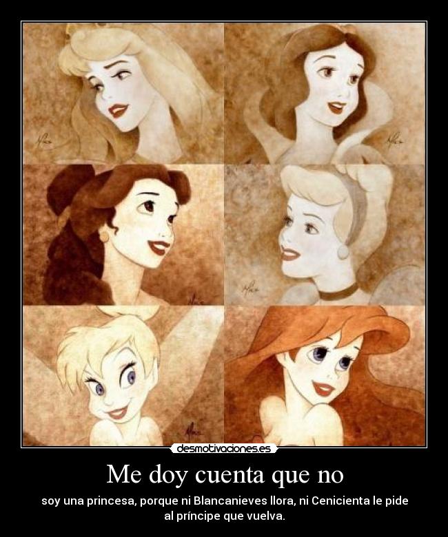 Me doy cuenta que no -