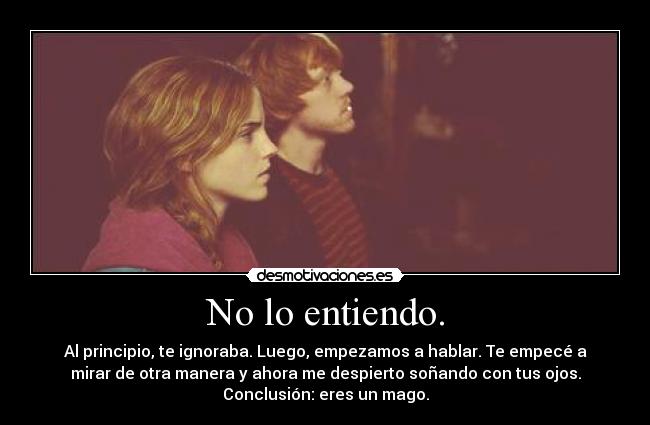 No lo entiendo. - 