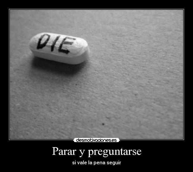 Parar y preguntarse -